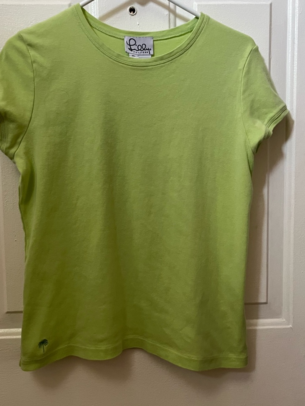 Lilly Pulitzer Lime Green Cotton Tee - XL